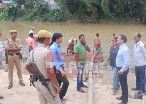 Tripura govt officials inspected Dasami Ghat Tripura govt officials inspected Dasami Ghat
